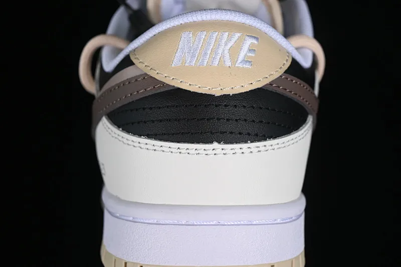 All categories Nk SB Dunk series Nk SB Dunk Low low-top sneakers Nk Dunk Low chestnut letters high street black and brown deconstruction SB strap low-top casual sneakers DV0831-003